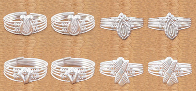 Goldfish Brass Silver Plated Toe Ring