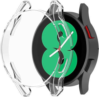 KAZUKI Front and Back Screen Guard for Samsung Galaxy Watch 4 44MM Screen Protector Case Shockproof Cover Thin Bumper Shell Protector(Pack of 1)