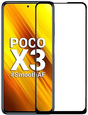 tendwell Edge To Edge Tempered Glass for Poco X3(Pack of 1)