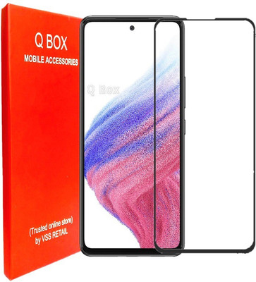 Q Box Edge To Edge Tempered Glass for Samsung Galaxy A53 5G(Pack of 1)
