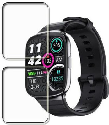 tombik Impossible Screen Guard for Q6-Ambrane Fitshot Edge Smartwatch PACK-2(Pack of 2)