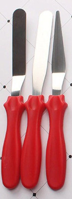 JAMBOREE Stainless Steel Cake Spatula Baking Pastry Tools Fondant Cream Mixing Scraper Offset Spatula(Pack of 1)