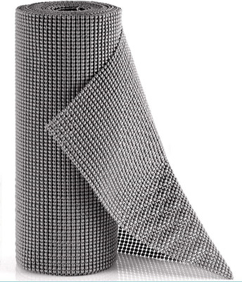 Star Work Rectangular Pack of 1 Table Placemat(Grey, PVC)