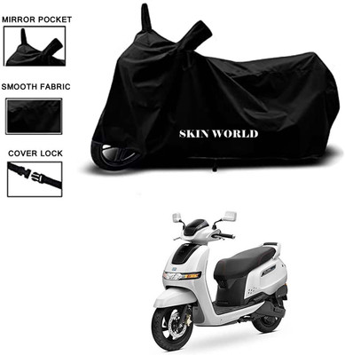 APNEK Waterproof Two Wheeler Cover for TVS(Electric, Black)