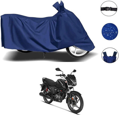 AUTOCAD Waterproof Two Wheeler Cover for Hero(Glamour FI, Blue)