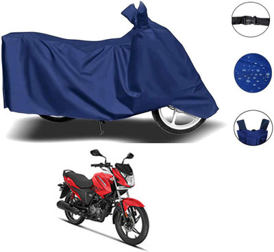 AutoGalaxy Waterproof Two Wheeler Cover for Hero(Glamour i3s BS6, Blue)