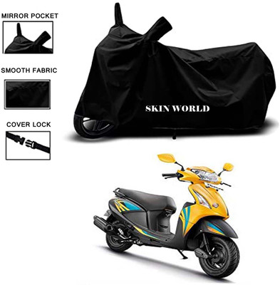 Mdstar Waterproof Two Wheeler Cover for Hero(Pleasure, Black)
