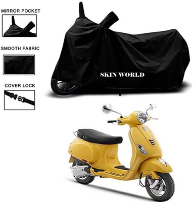 APNEK Waterproof Two Wheeler Cover for Vespa(Vespa SXL 125, Black)
