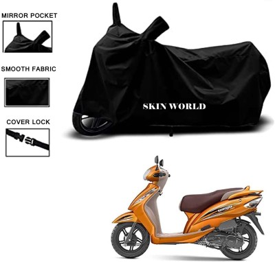 THE REAL ARV Waterproof Two Wheeler Cover for TVS(Wego, Black)