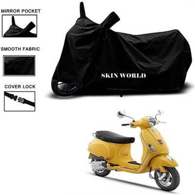 APNEK Waterproof Two Wheeler Cover for Vespa(ZX 125, Black)