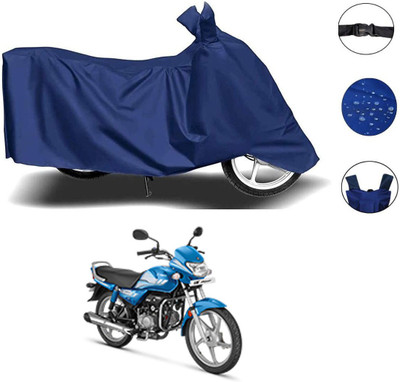 OliverX Two Wheeler Cover for Hero(MotoCorp HF Deluxe, Blue)