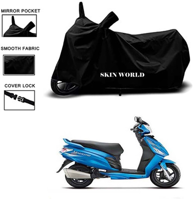 SKIN WORLD Two Wheeler Cover for Hero(Maestro, Black)