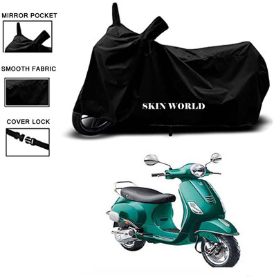 AutoRash Waterproof Two Wheeler Cover for Vespa(Vespa VXL 150, Black)