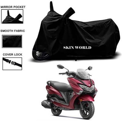 THE REAL ARV Waterproof Two Wheeler Cover for Suzuki(Burgman Street, Black)
