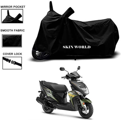 THE REAL ARV Two Wheeler Cover for Yamaha(Ray ZR, Black)