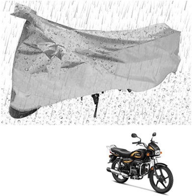 AUTOCAD Waterproof Two Wheeler Cover for Hero(Splendor, Silver)