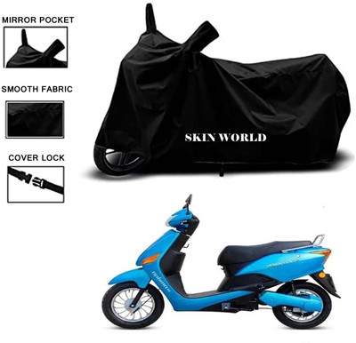 APNEK Waterproof Two Wheeler Cover for Hero(Electric, Black)
