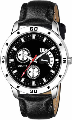 VARNI ENT Unique New Day Display Analog Leather Strap Watch For Men & Boys Unique New Day Display Analog Leather Strap Watch For Men & Boys Analog Watch  - For Men