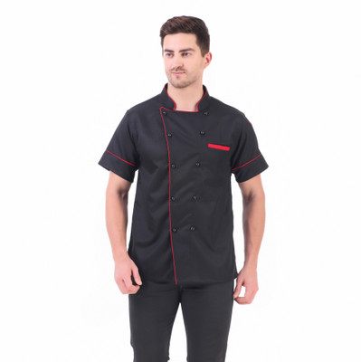 Kodenipr Club Cotton, Polyester Chef's Apron - XL(Black, Red, Single Piece)