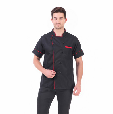 Kodenipr Club Cotton, Polyester Chef's Apron - XXL(Black, Red, Single Piece)