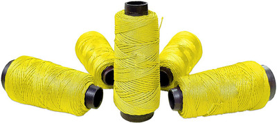 Tiptop Decoration Premium Macramé 4-Ply Nylon Thread (Pack of 1 Spool; 100 Meters) (Lemon Yellow)