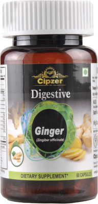 CIPZER Ginger Capsule Controls cholesterol level |Support Hert health 60 Capsules(60 Capsules)