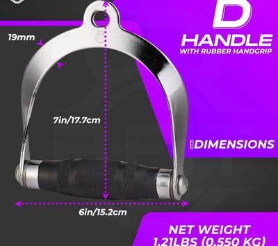 YMD D-Handle with grip Gym Machine Cable attachments optional Multi-training Bar