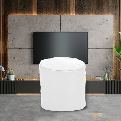 Flipkart Perfect Homes Studio Large Pouffe Bean Bag Cover (Without Beans)  (White) For Rs. 314 @ 69 %
