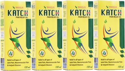 masolin KATCH AYURVEDIC PAIN RELIEF OIL 100ML (60 DAY COURSE) - PACK OF 4 Liquid(4 x 100 ml)