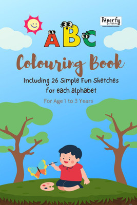 ABC Coloring Book(English, Paperback, Paperfy Creations)