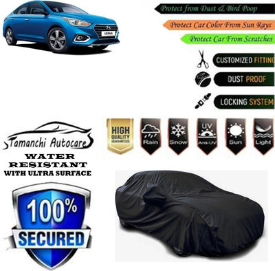 Tamanchi Autocare Car Cover For Hyundai Verna VTVT 1.6 SX Petrol(Black)