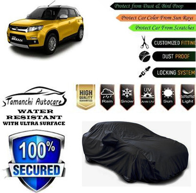 Tamanchi Autocare Car Cover For Maruti Suzuki Vitara Brezza VDi AMT Diesel(Black)