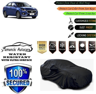 Tamanchi Autocare Car Cover For Maruti Suzuki Swift Dzire AMT ZXI Plus Petrol(Black)