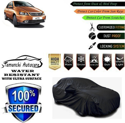 Tamanchi Autocare Car Cover For Tata Indigo eCS(Black)