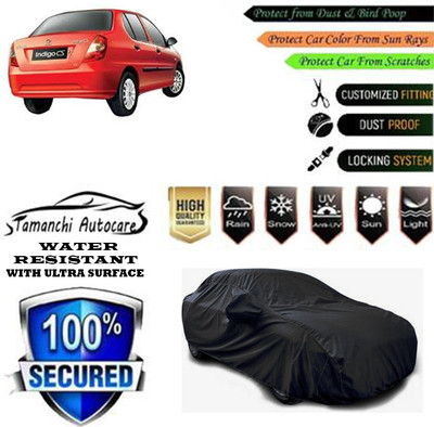 Tamanchi Autocare Car Cover For Tata Indigo CS(Black)