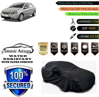 Tamanchi Autocare Car Cover For Tata Indigo eCS Emax CNG GLS(Black)