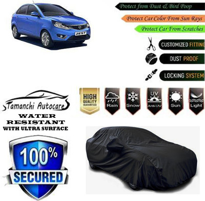 Tamanchi Autocare Car Cover For Tata Zest(Black)