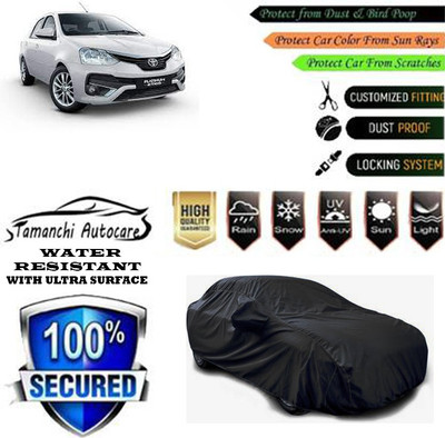 Tamanchi Autocare Car Cover For Toyota Platinum Etios 1.4 GXD(Black)