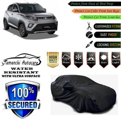 Tamanchi Autocare Car Cover For Mahindra KUV100 mFALCON D75 K8(Black)