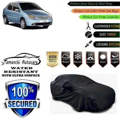 Tamanchi Autocare Car Cover For Tata Indigo eCS LS(Black)