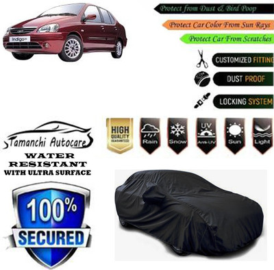 Tamanchi Autocare Car Cover For Tata Indigo(Black)