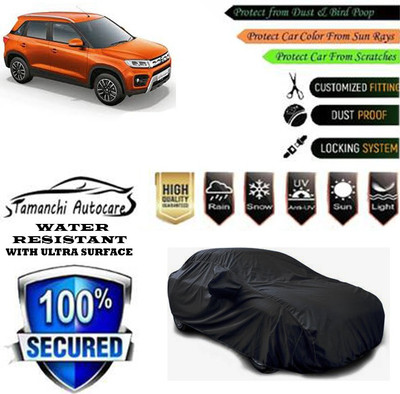 Tamanchi Autocare Car Cover For Maruti Suzuki Vitara Brezza LDi Option(Black)