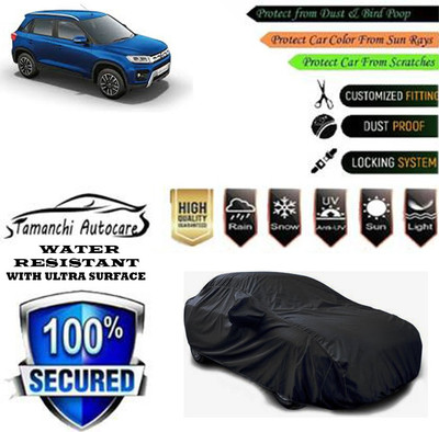 Tamanchi Autocare Car Cover For Maruti Suzuki Vitara Brezza VDi Option(Black)