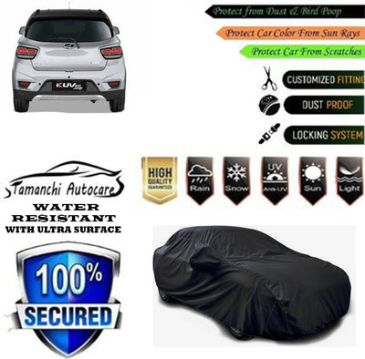 Tamanchi Autocare Car Cover For Mahindra KUV100 NXT G80 K8 Dual Tone Petrol(Black)