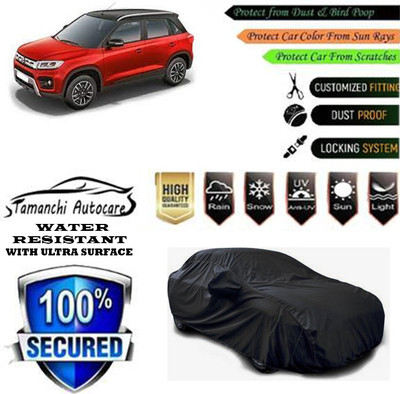 Tamanchi Autocare Car Cover For Maruti Suzuki Vitara Brezza ZXI Plus Petrol(Black)