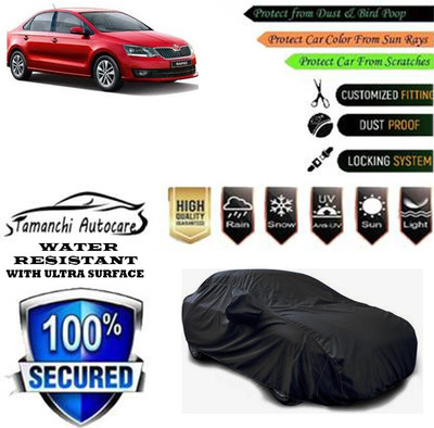 Tamanchi Autocare Car Cover For Skoda Rapid Monte Carlo 1.5 TDI AT Diesel(Black)