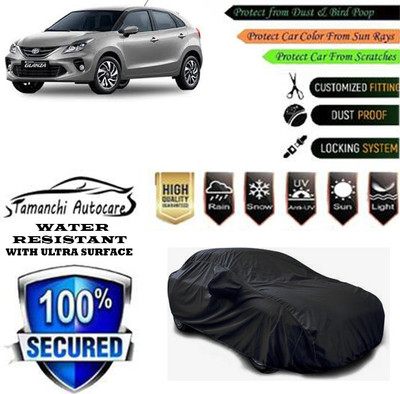 Tamanchi Autocare Car Cover For Toyota Glanza G CVT Petrol(Black)
