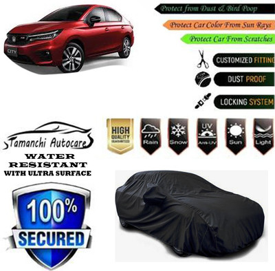 Tamanchi Autocare Car Cover For Honda City i VTEC VX Option BL(Black)