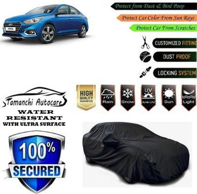 Tamanchi Autocare Car Cover For Hyundai Verna CRDi 1.6 AT SX Plus(Black)