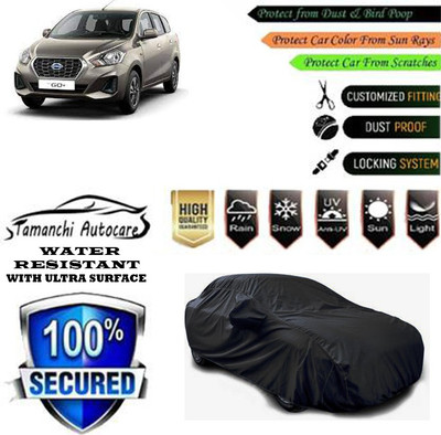 Tamanchi Autocare Car Cover For Datsun Go Plus A Petrol(Black)